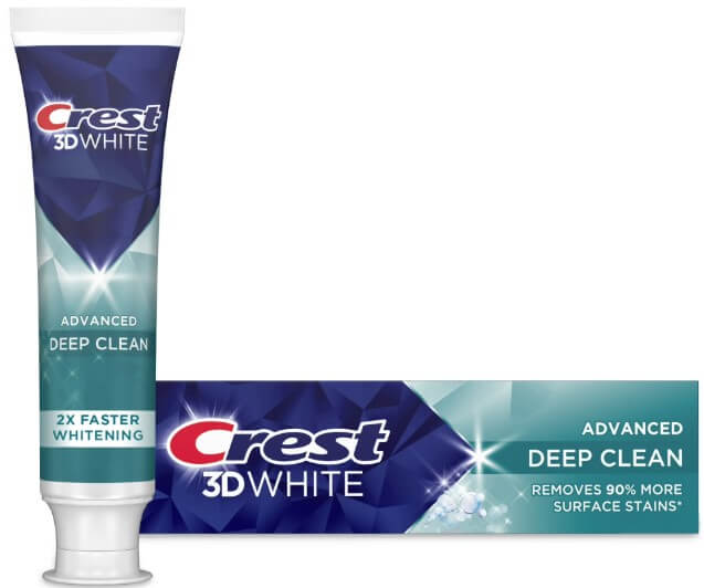 Crest 3D White Adv Deep Clean Whitening Toothpaste, 3.3 oz